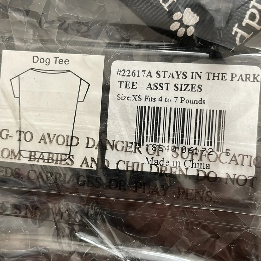 Dog Tee- “ what happens in the park stays in the park”